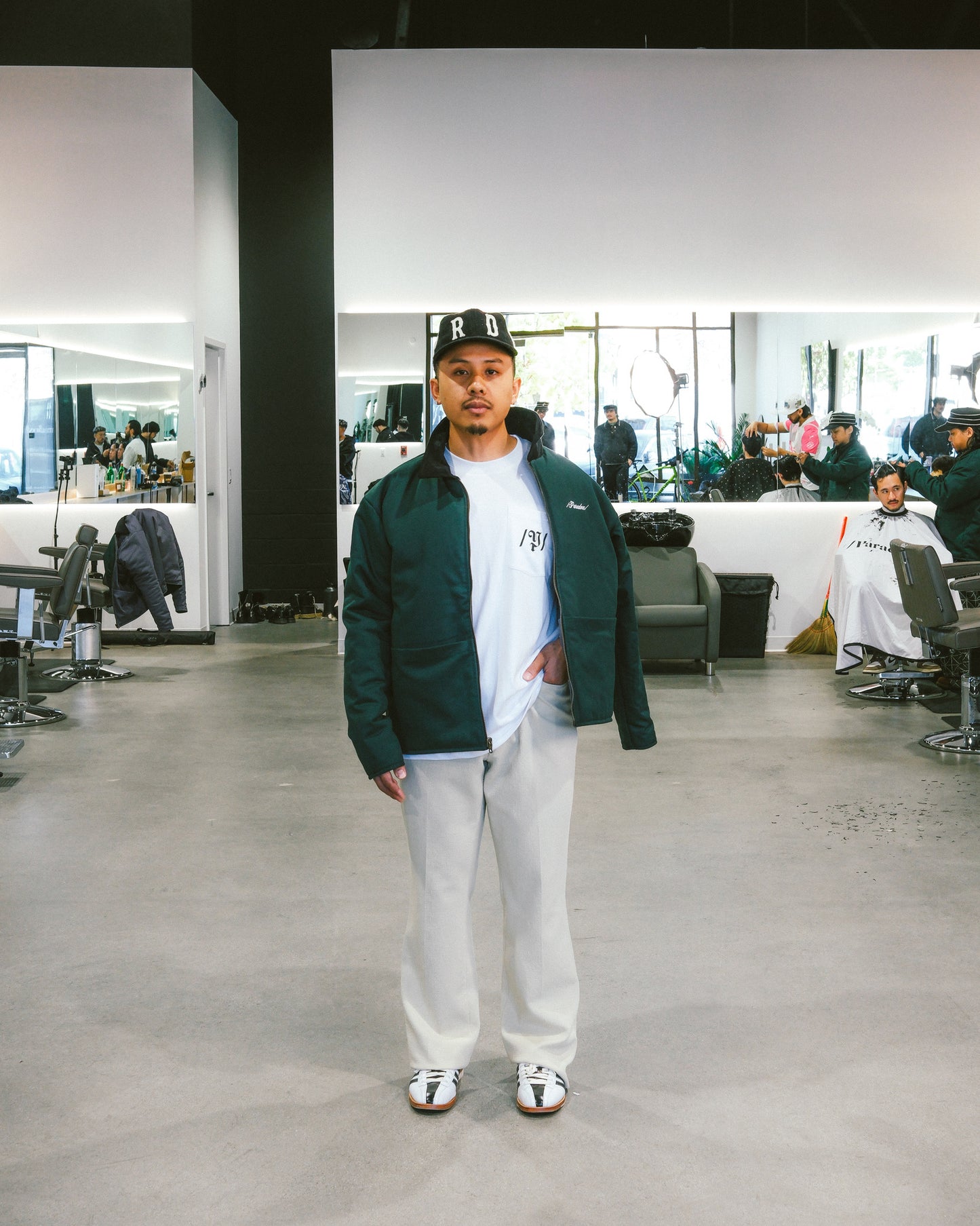 Grey/Green Reversible Work Jacket