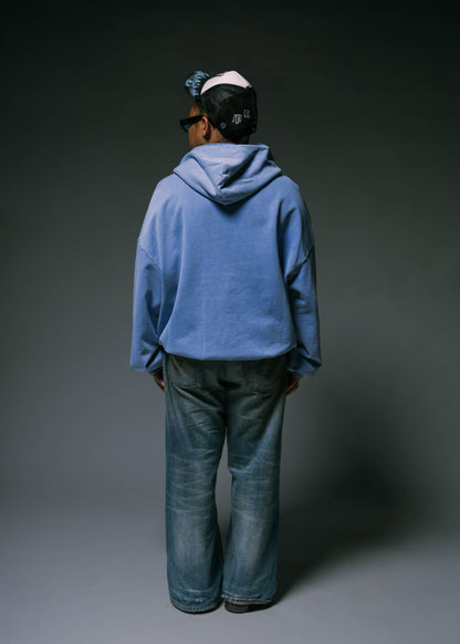 BLUE WASHED HOODIE