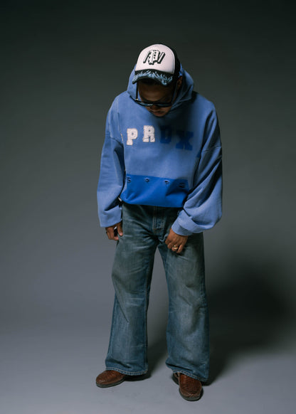 BLUE WASHED HOODIE