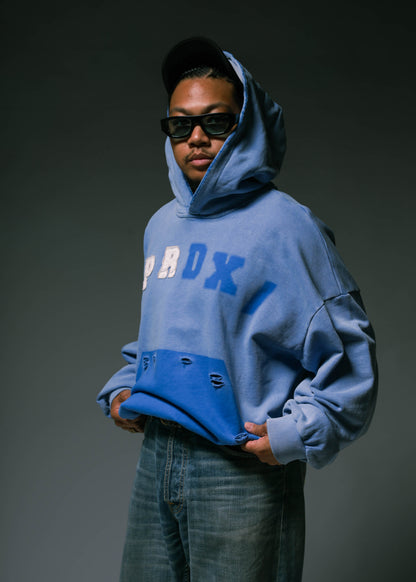 BLUE WASHED HOODIE