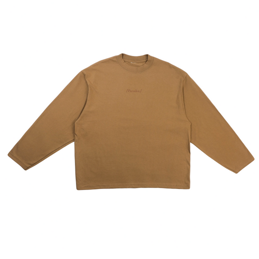 LATTE OVERSIZED LOGO LONGSLEEVE